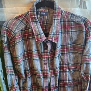 Croft & Barrow Men's Plaid Button-Down Shirt - Red, Green, and Gray